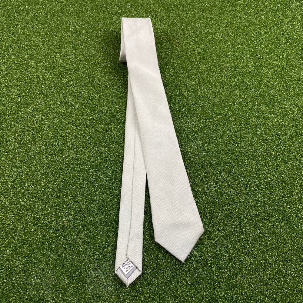 Birdy Grey Light Gray Groomsman Formal Wedding Necktie